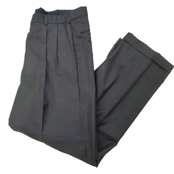 Brooks Brothers  x Loro Piana 2 Piece Suit  VTG 100% Wool Gray 42R Made in USA - Picture 11 of 16